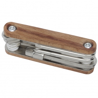 Logotrade Werbegeschenke das Foto: Fixie Fahrrad Multitool aus Holz